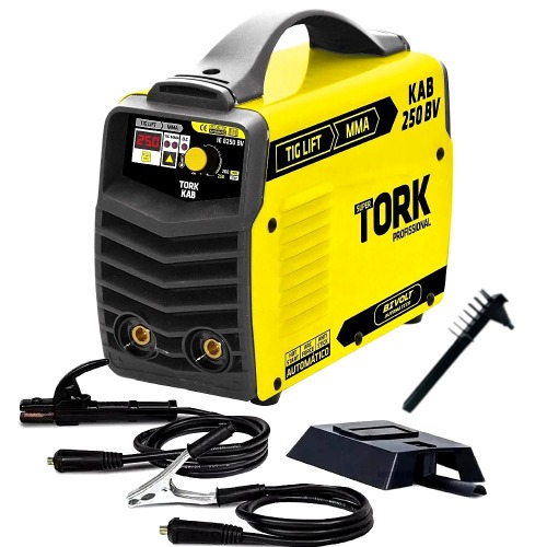 Inversora de solda 250A para eletrodo revestido e tig - KAB 250 BV  110V/220V