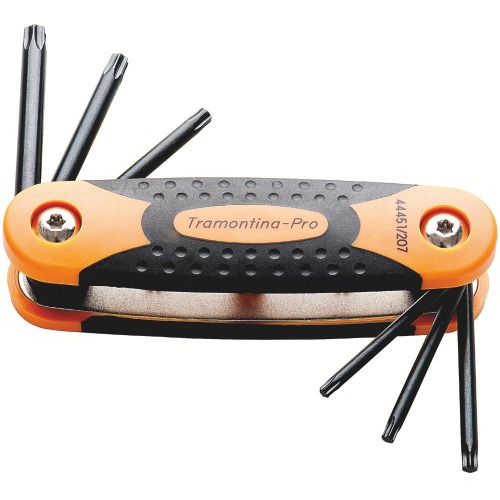 Jogo de chave hexalobular com armação aço cromo vanádio com 7 peças Jogo de chave hexalobular com armação aço cromo vanádio com 7 peças