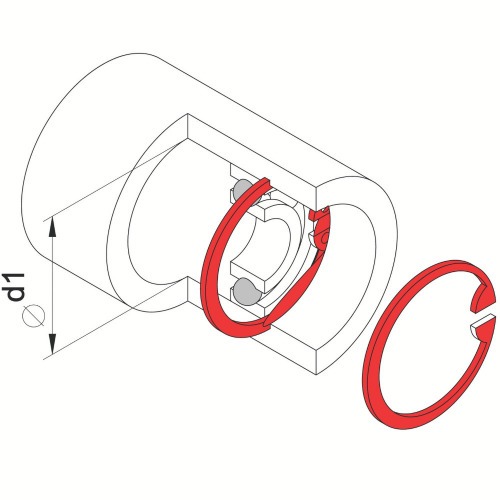 Alicate para anéis interno reto 9 Alicate para anéis interno reto 9