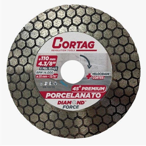 Disco Diamantado para Chanfro 45� Premium 110mm - 62794 