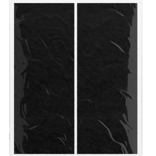 Feltro protetor adesivo retangular 127 x 51mm preto com 2 unidades