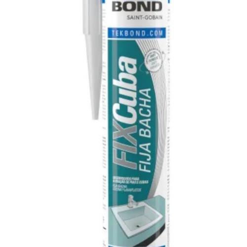 Silicone para fixa��o de cubas 380 gramas cinza - FIX CUBA