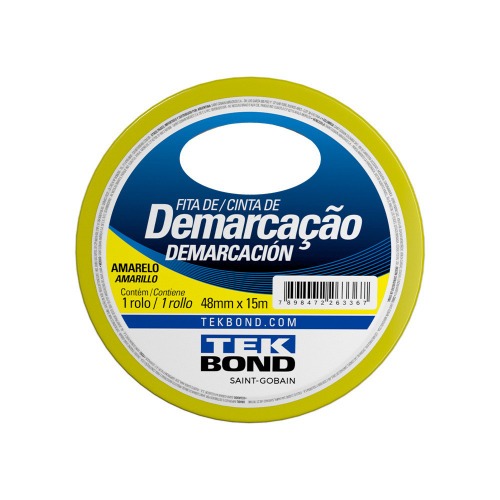 Fita adesiva para demarcao 48 mm x 15 m 