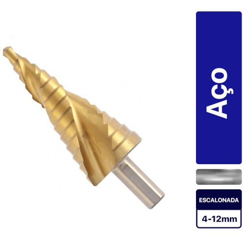 Broca escalonada ao rpido 4 a 12 mm - 723539