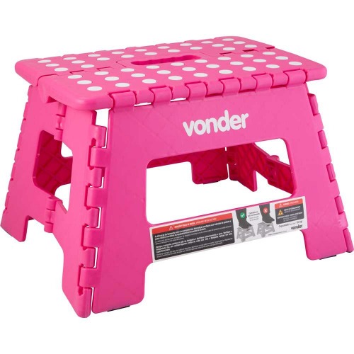 Banqueta plástica dobrável rosa 220 mm Banqueta plástica dobrável rosa 220 mm