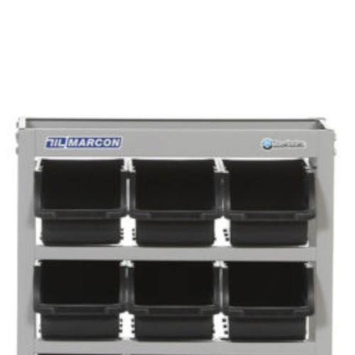 Estante metlica com 12 gavetas n 5 preta - EP12/5P