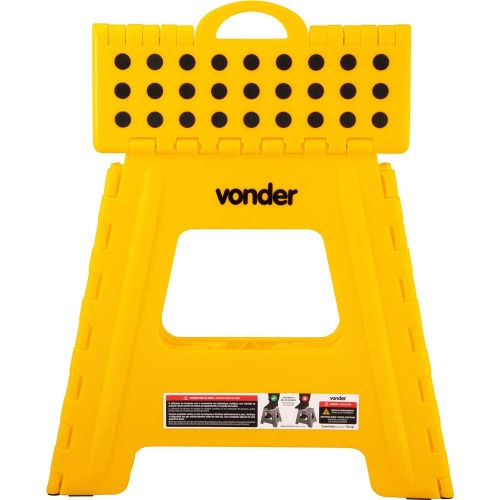 Banqueta plástica dobrável amarela 360 mm Banqueta plástica dobrável amarela 360 mm