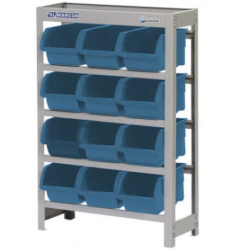 Estante metlica com 12 gavetas n 5 azul - EP12/5A