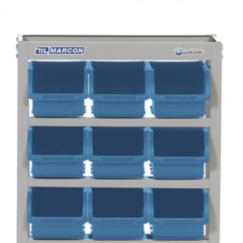 Estante metlica com 12 gavetas n 5 azul - EP12/5A