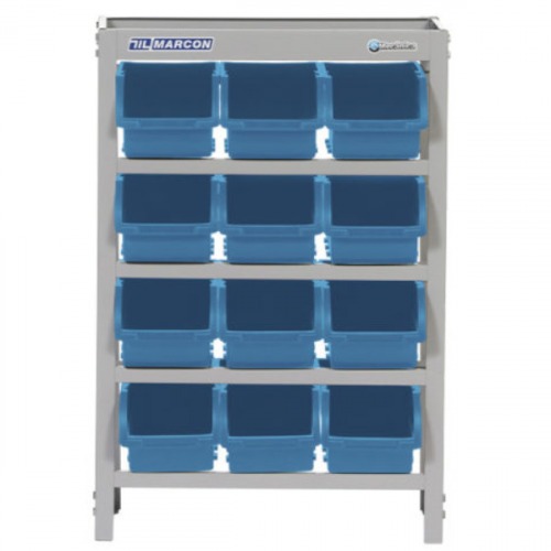 Estante metlica com 12 gavetas n 5 azul - EP12/5A