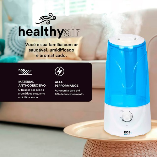 Umidificador e Aromatizador de Ar Ultrassnico 3L  Artic Fresh - EUM02A  110V/220V