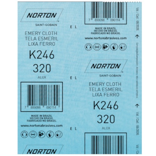 Folha de lixa para ferro 225 x 275 mm - K246