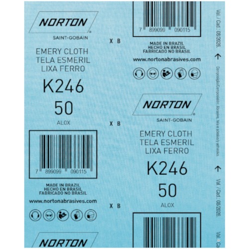 Folha de lixa para ferro 225 x 275 mm - K246