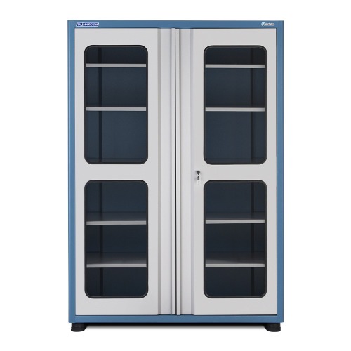 Armrio para ferramentas com 5 prateleiras e portas de vidro - AM-10