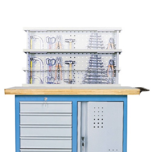 Bancada móvel com painel retrátil 5 gavetas e 1 prateleira - 2002 Bancada móvel com painel retrátil 5 gavetas e 1 prateleira - 2002