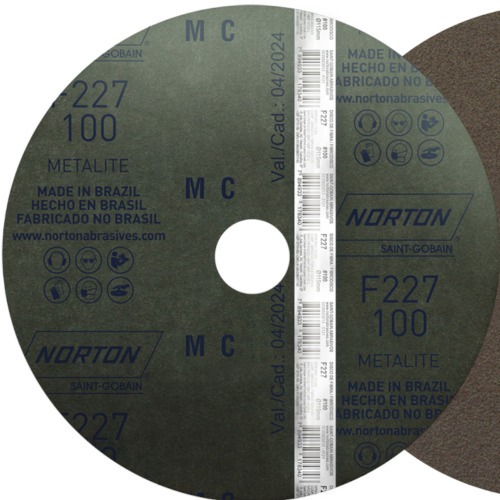 Disco de lixa de fibra 115 x 22 mm - F227