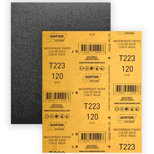 Folha de lixa D'gua 225 x 275 mm - T223