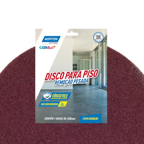 Disco removedor de fibra para piso 350 mm