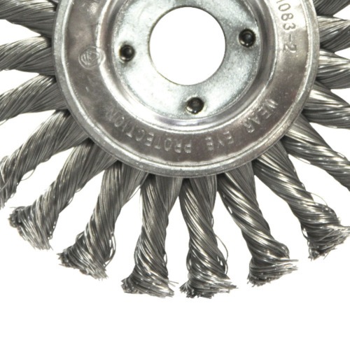 Escova circular ondulada latonada 152,4 x 19 mm