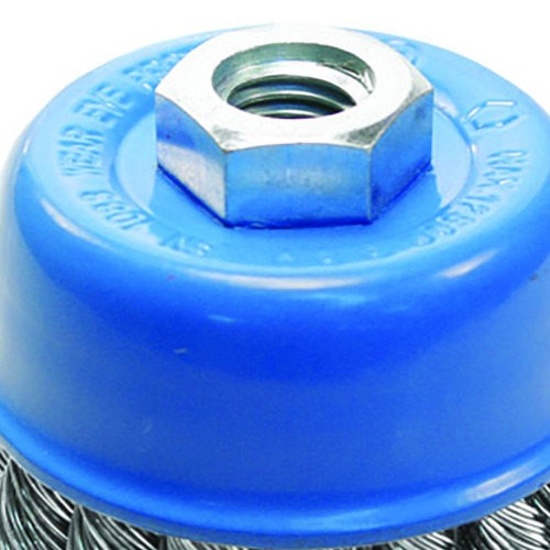 Escova de aço torcida tipo copo 65 x 14 mm Escova de aço torcida tipo copo 65 x 14 mm
