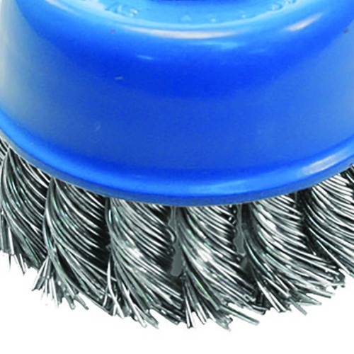 Escova de aço torcida tipo copo 65 x 14 mm Escova de aço torcida tipo copo 65 x 14 mm
