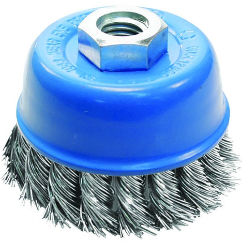 Escova de aço torcida tipo copo 65 x 14 mm Escova de aço torcida tipo copo 65 x 14 mm