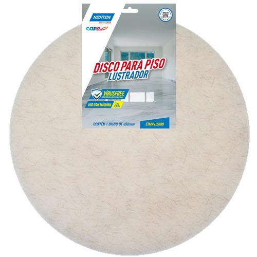 Disco lustrador de fibra para piso n�o abrasivo 350 mm