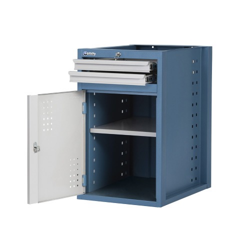 Módulo com abertura para esquerda e 2 gavetas Módulo com abertura para esquerda e 2 gavetas