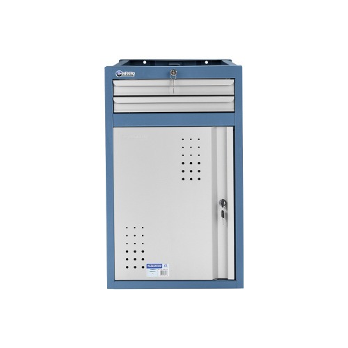 Módulo com abertura para esquerda e 2 gavetas Módulo com abertura para esquerda e 2 gavetas