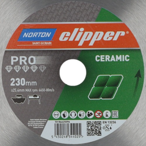 Disco diamantado liso 230 mm para porcelanato - PRO Ceramic Disco diamantado liso 230 mm para porcelanato - PRO Ceramic