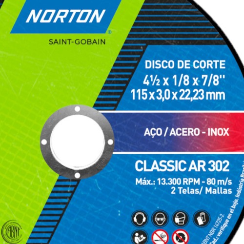 Disco de corte para aço 4.1/2 Disco de corte para aço 4.1/2