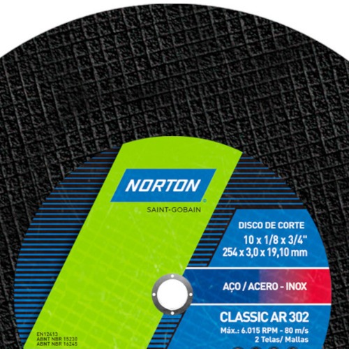 Disco de corte para aço 10 Disco de corte para aço 10