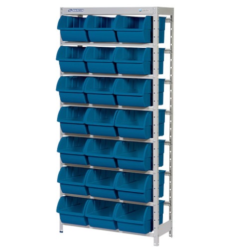 Estante met�lica com 21 gavetas n� 7 azul - EF21/7A