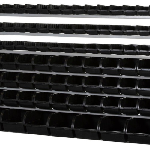 Estante metálica com 82 gavetas medidas diversas preta - EF82P Estante metálica com 82 gavetas medidas diversas preta - EF82P