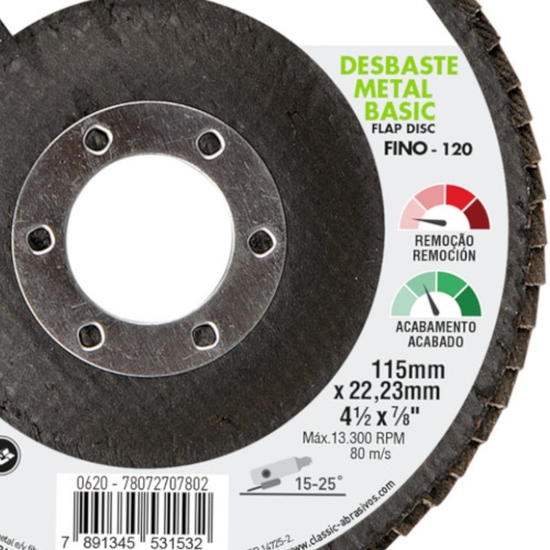 Disco de lixa flap disc 4.1/2 Disco de lixa flap disc 4.1/2