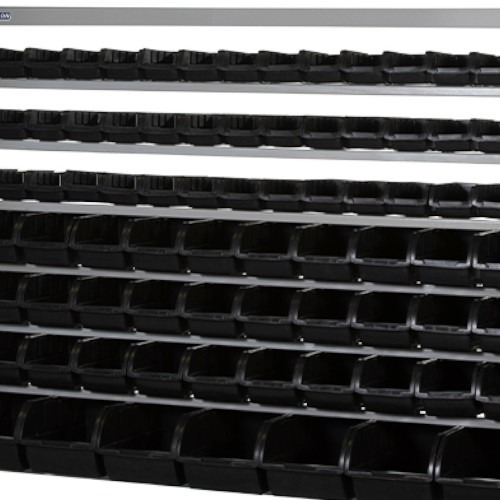 Estante metálica com 82 gavetas preta medidas diversas - EP82P Estante metálica com 82 gavetas preta medidas diversas - EP82P