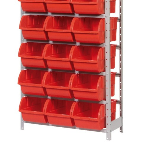 Estante met�lica com 21 gavetas n� 7 vermelha - EF21/7V-