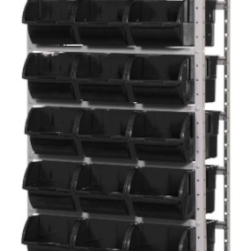 Estante metlica com 21 gavetas n 7 preta - EF21/7P