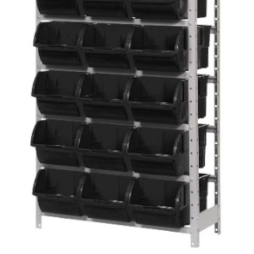 Estante metlica com 21 gavetas n 7 preta - EF21/7P