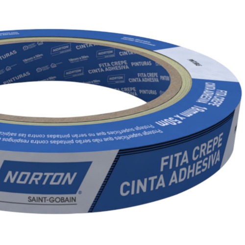 Fita crepe adesiva 18 mm x 50 metros - Sleeve