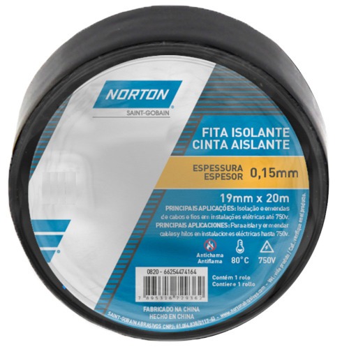 Fita isolante torre 19 mm x 20m Fita isolante torre 19 mm x 20m