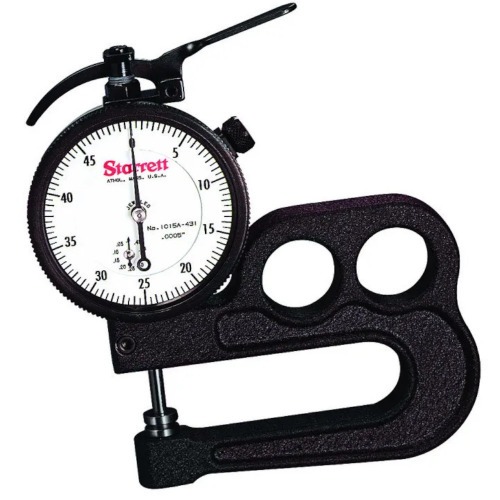 Medidor de espessura capacidade de 0-10 mm leitura de 0,01 mm