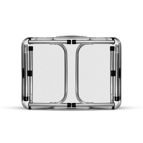 Mesa de alum�nio dobr�vel com tamp�o de mdf 60 x 45 x 26/56 cm - 07728