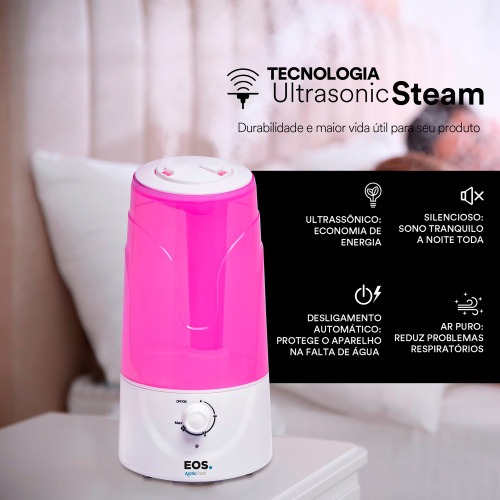 Umidificador e Aromatizador de Ar Ultrass�nico 3L Artic Fresh - EUM02R  110V/220V