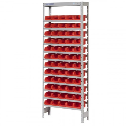 Estante metlica com 60 gavetas n 3 vermelha - EF60/3V