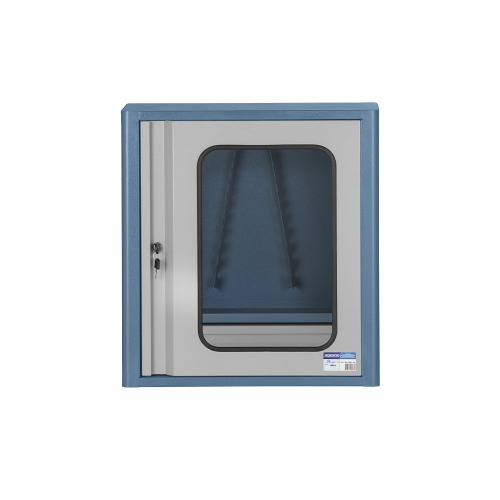Armário para ferramentas com 1 prateleira 2 gavetas e porta com visor de vidro - AR-3 Armário para ferramentas com 1 prateleira 2 gavetas e porta com visor de vidro - AR-3