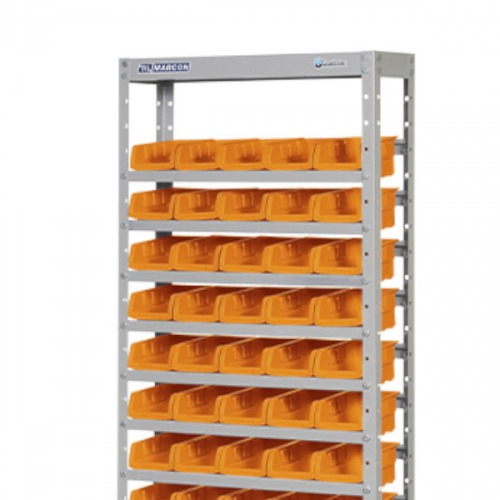 Estante met�lica com 60 gavetas n� 3 laranja - EF60/3L