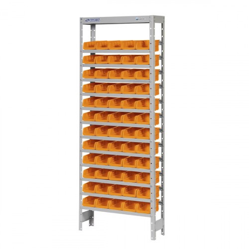 Estante met�lica com 60 gavetas n� 3 laranja - EF60/3L