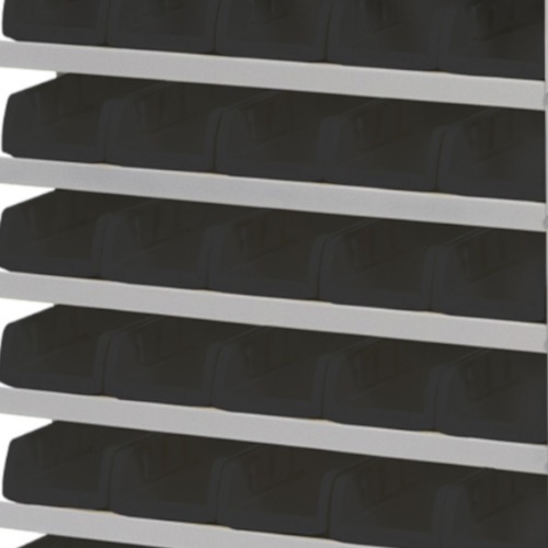 Estante metlica com 30 gavetas n 3 preta - EF30/3P