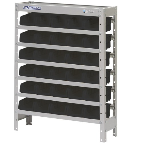 Estante metlica com 30 gavetas n 3 preta - EF30/3P